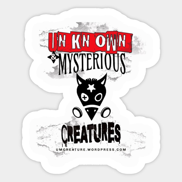 Unknown and Mysterious Creature Design 2 Sticker by kingasilas